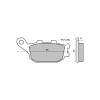 Placute Frana Moto MBS Echivalent MCB634 Fata