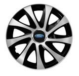 Cumpara ieftin Set 4 capace roti Drift exrta Gri-Negru R15 pentru gama auto Ford