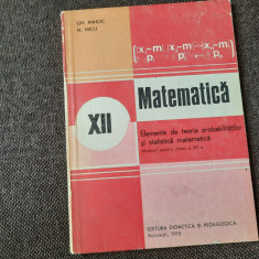 ELEMENTE DE TEORIA PROBABILITATILOR SI STATISTICA MATEMATICA- Gh. Mihoc N. Micu