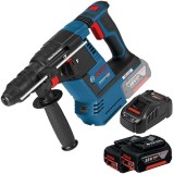 Bosch GBH 18V-26 + 1600A00B8J - Rotopercutor SDS-Plus 2.6 J + Set 2 acumulatori si incarcator Li-Ion 18 V 5 Ah