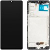 Display cu Touchscreen MP compatibil cu Samsung Galaxy A42 5G A426, cu Rama, Versiune OLED, Negru