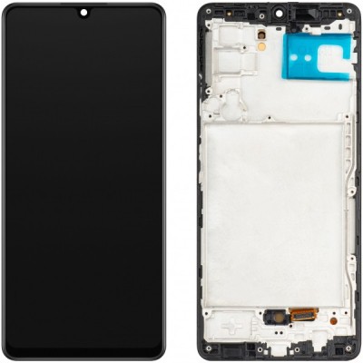 Display cu Touchscreen MP compatibil cu Samsung Galaxy A42 5G A426, cu Rama, Versiune OLED, Negru foto