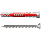 Diblu universal din nylon, cu surub cu cap inecat, Fischer Duopower, 6 x 50 mm, set 4 bucati