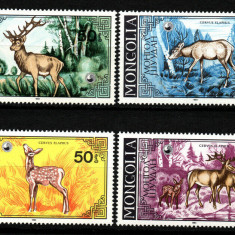 Mongolia 1985 - Fauna, caprioare, serie neuzata