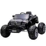 Cumpara ieftin Masinuta electrica Mercedes X-Class Monster Truck, 180W, 4x4, roti moi, scaun tapitat, telecomanda, neagra