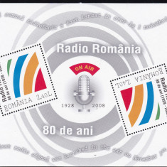 2008 LP 1820 a -80 ANI SOCIETATEA ROMANA RADIO BLOC MNH