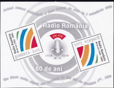 2008 LP 1820 a -80 ANI SOCIETATEA ROMANA RADIO BLOC MNH foto