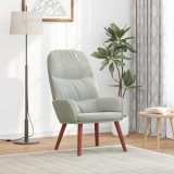 Scaun Relaxare Gossi, Gri Deschis, Catifea, 70x77x98 cm, Suport 110 Kg, Living, Confortabil
