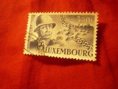 Timbru Luxemburg 1947 - General Patton , val. 3,5fr stampilat foto