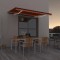 vidaXL Copertină retractabilă manual, LED, portocaliu/ maro 450x350 cm 3069205