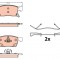 TRW GDB2139 set placute frana,frana disc