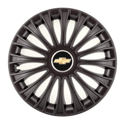 Set 4 Capace Roti, potrivite jantelor de R14, pentru Chevrolet, model dino Negru foto
