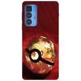 Husa compatibila cu Motorola Moto G51 5G model Bulbasaur Pokemon ball, Silicon, TPU, Viceversa, Transparent, Carcasa