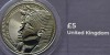 5 pounds 2022 Marea Britanie, Tutankhamun&rsquo;s Tomb Centenary, Brilliant uncirculated, Coincard, km#2199, Europa