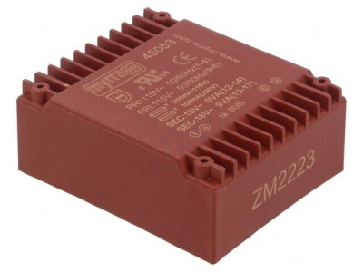 Transformator &amp;icirc;ncapsulat 18VA 18V 500mA 115/230VAC foto