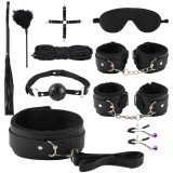 Cumpara ieftin Set accesorii din plus cu 10 piese, pentru jocuri de rol si relaxare, culoare neagra