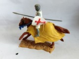 bnk jc Figurina de plastic - Timpo - Cavaler templier calare cu sulita