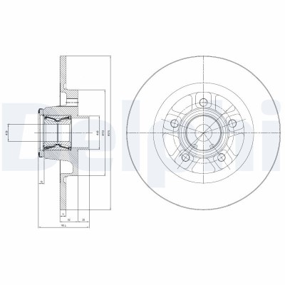 DELPHI BG9113RSC Disc frana foto