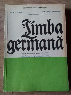 Limba germana Manual pentru anul 5 doua limba de studiu Ion Alexandrescu foto