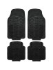 Covorase auto universale, 4 buc din cauciuc gros (5mm), negru, CarPlus