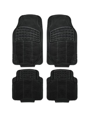 Covorase auto universale, 4 buc din cauciuc gros (5mm), negru, CarPlus foto