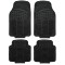 Covorase auto universale, 4 buc din cauciuc gros (5mm), negru, CarPlus