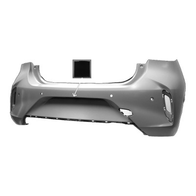 Bara spate OPEL CORSA/-e F, 06.2019-12.2023, cu 4 gauri senzori parcare; grunduit, de vopsit; cu gaura camera, GS-LINE, foto
