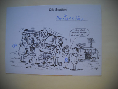 HOPCT 75134 CARICATURA / CARICATURI-C P QSL RADIOAMATOR/RADIOAMATORI-CIRCULATA foto