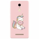 Husa silicon pentru Xiaomi Remdi Note 3, Unicorn Donuts