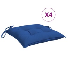 Perne de scaun, 4 buc., albastru, 40x40x7 cm, textil oxford foto