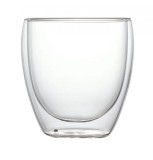 Pahar 250 ml din sticla Borosilicata cu pereti dubli, Jovy