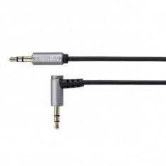 Cablu Kruger&amp;amp;Matz jack stereo tata 3.5 mm - jack stereo tata 3.5 mm 90 grade 1m negru foto