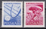 Polonia 1957 - A 10-a Ediție a Cursei Păcii - Varșovia - Berlin - Praga, MNH