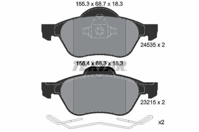 TEXTAR 2453501 Q+ set placute frana,frana disc foto