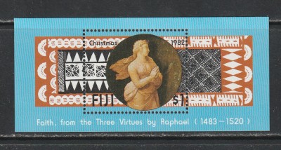 Fiji 1982 - Craciun S/S 1v MNH foto