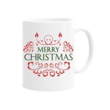 Cana alba personalizata &quot;Merry Christmas&quot;, INOVATIX&reg;️. 330ml, Oem
