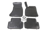 Set covorase auto din cauciuc Audi A4 (B8) 11.2007-12.2015 , presuri tip tavita marca Rezaw Plast