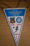 D9 - Fanion - fotbal - Steaua Bucuresti - Kuusysi - CCE - 5 martie 1986