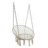 Hamac Boho Crem Inart, 60x80x135 cm, Panza, Max 250kg, Balansoar Suspendat, Gradina/Outdoor