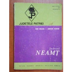 JUDETELE PATRIEI:JUDETUL NEAMT-ION BOJOI,IONITA ICHIM 1974