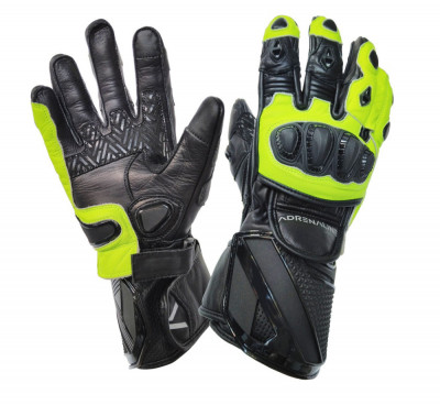 Manusi Moto Sport Adrenaline Lynx Sport PPE, Negru/Galben, Medium foto