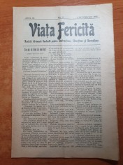 revista viata fericita 1 octombrie 1908-revista pt educatie si recreatie