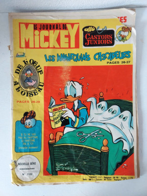 BD franceza Le journal de Mickey Hebdomadaire N 1122, vechi, benzi desenate foto