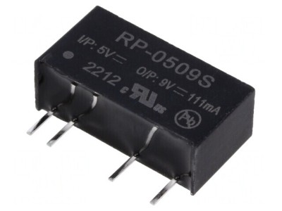 Convertor DC/DC 1W 5V la 9V 111mA SIP7 foto