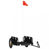 Cumpara ieftin Remorca de bicicleta, negru, textil oxford si fier