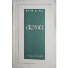 Cronici &ndash; Savin Bratu