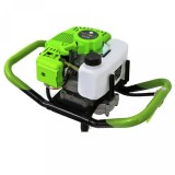 Cumpara ieftin Motoburghiu pe benzina 58cc, 6.1kW, 8.1CP, motor 2 timpi, fara burghiu, verde, Craft-Tec MX200