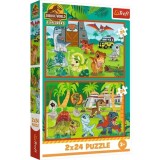 PUZZLE TREFL 2X70 JURASSIC WORLD UNIVERSUL JURASSIC PARK