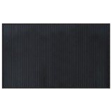 Cumpara ieftin Covor dreptunghiular, negru, 60x100 cm, bambus