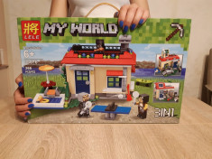 3 in 1 - Set de 366 piese lego Minecraft - My World ( LELE 33076 ) foto